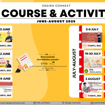 Design Connext เปิดคอร์สเรียนเดือนสิงหาคม-กันยายน ไม่มีพื้นฐานก็เรียนได้  มีใบเซอร์ให้!