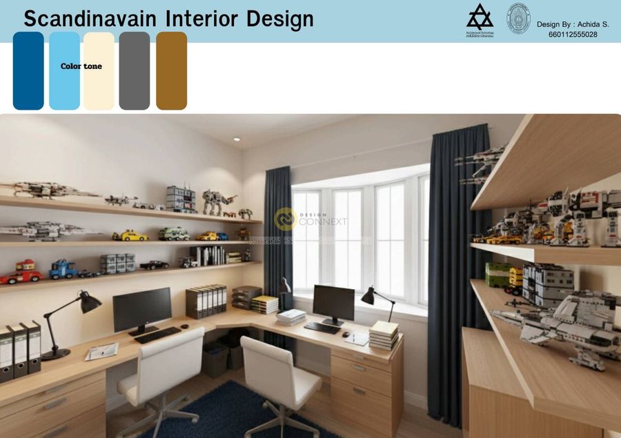 ผลงานนักศึกษา ออกแบบภายใน