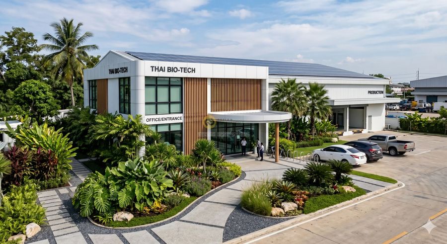 ออกแบบสวนโรงงาน