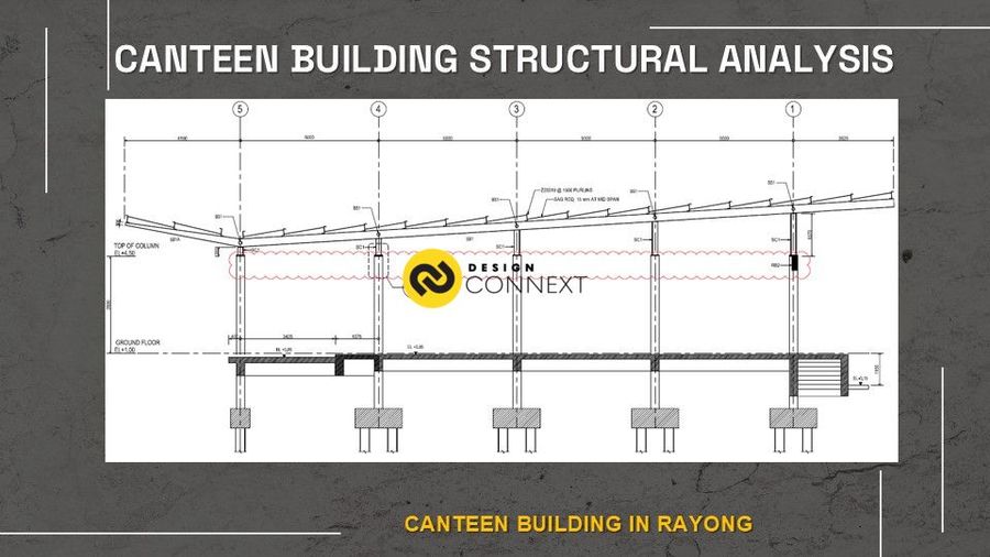 Professional engineer เขียนแบบ, คำนวณ และออกแบบโครงสร้างอาคารโรงอาหาร