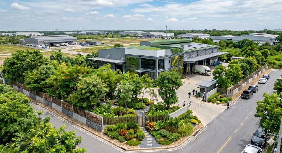ออกแบบจัดสวนโรงงาน