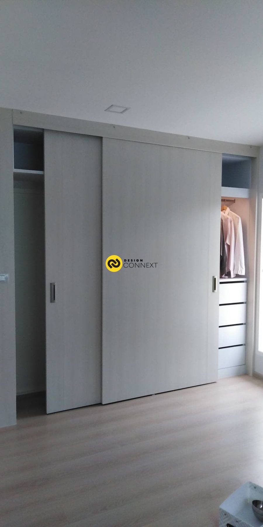 The walk-in closet