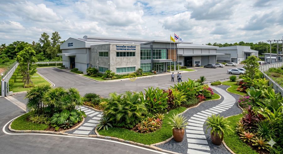 ออกแบบสวนโรงงาน