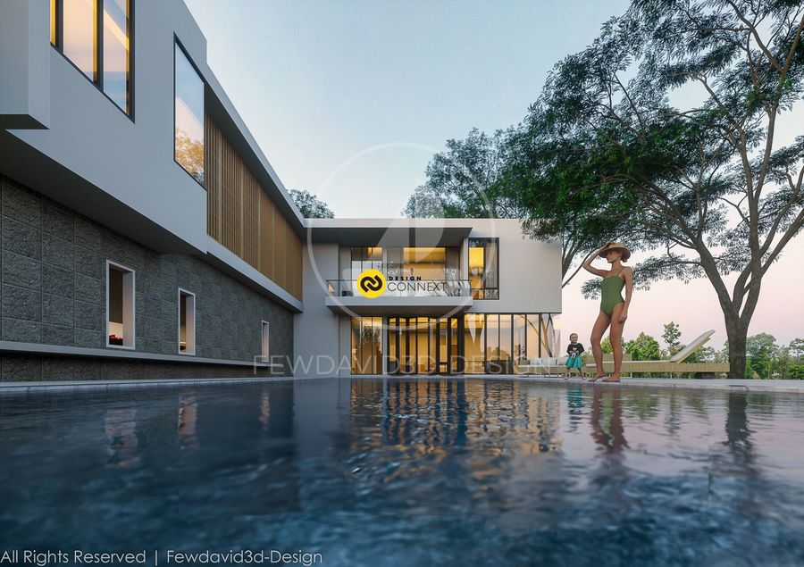 Two-story house in Bang Khae, Bangkok