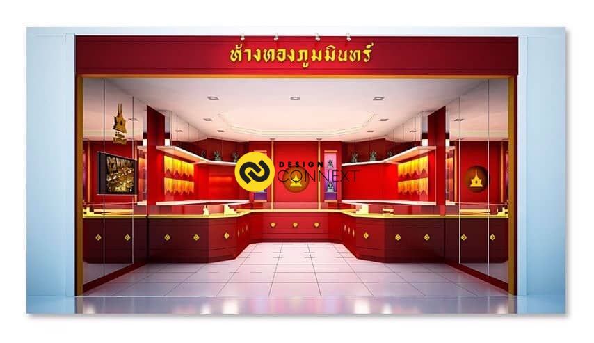 CLIENT : ห้างทองภูมมินทร์ (Gold Retail Shop) DESCRIPTION : Interior Decoration B Floor 05/2 MAYA Chiang Mai