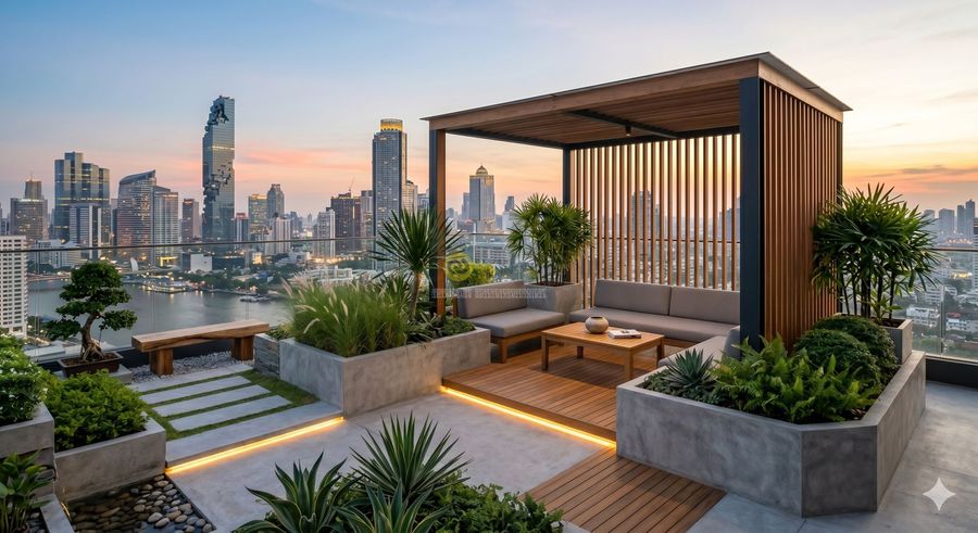 ออกแบบสวนคอนโด