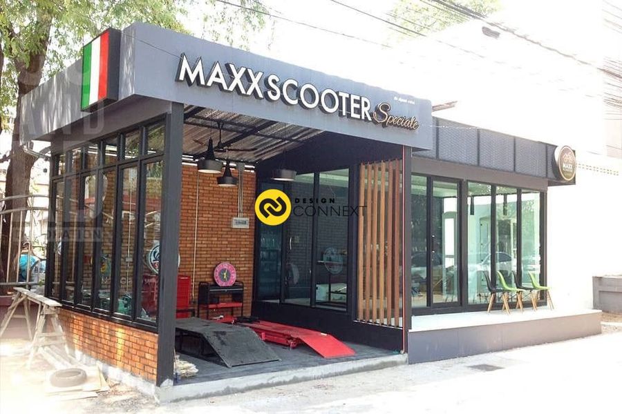 ออกแบบ ก่อสร้าง ตกแต่ง SHOP MAXX SCOOTER SPECI