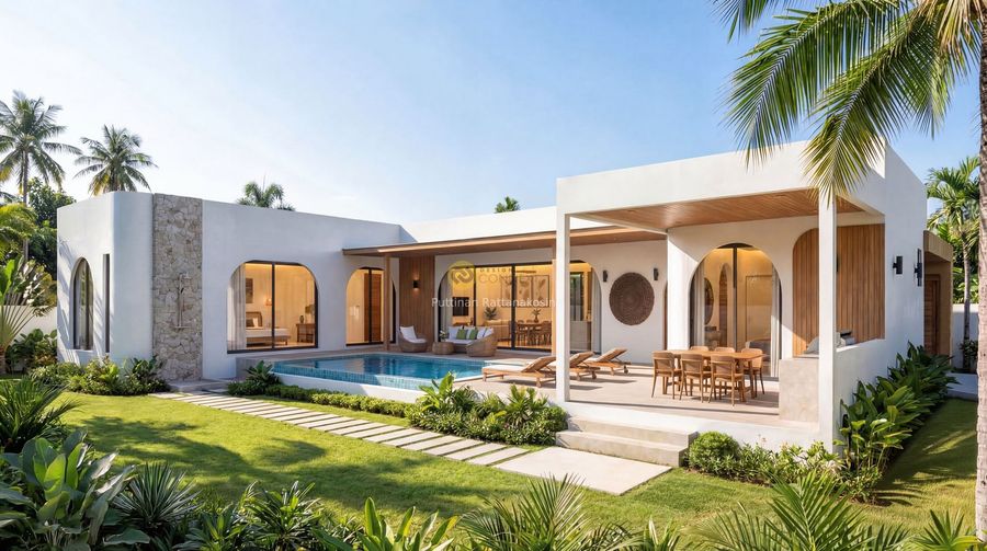 Tropical Mediterranean Poolvilla 4 bedroom