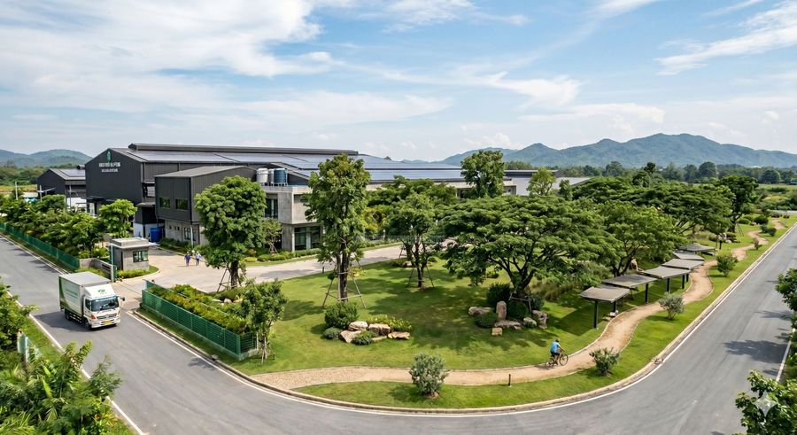 ออกแบบจัดสวนโรงงาน