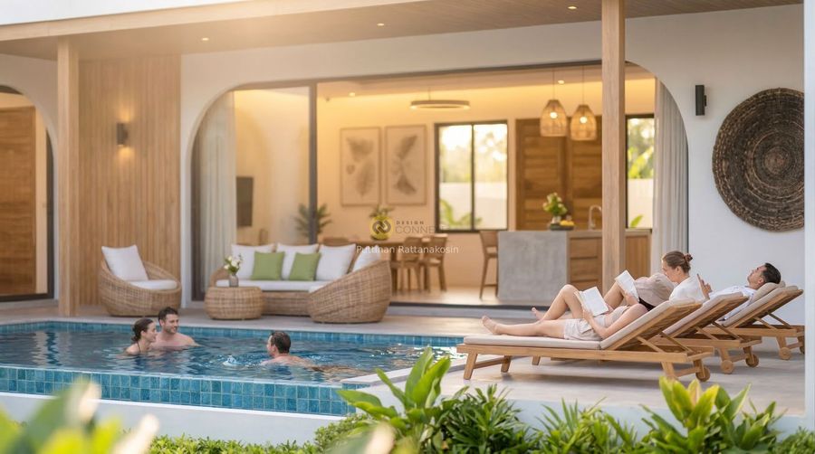 Tropical Mediterranean Poolvilla 4 bedroom