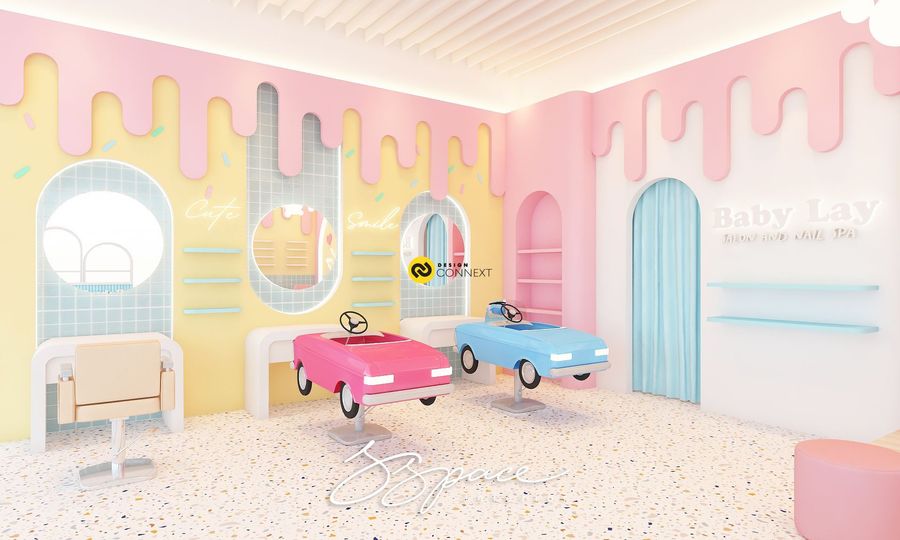 ออกแบบร้านตัดผมเด็ก Kids salon - S Space Interior