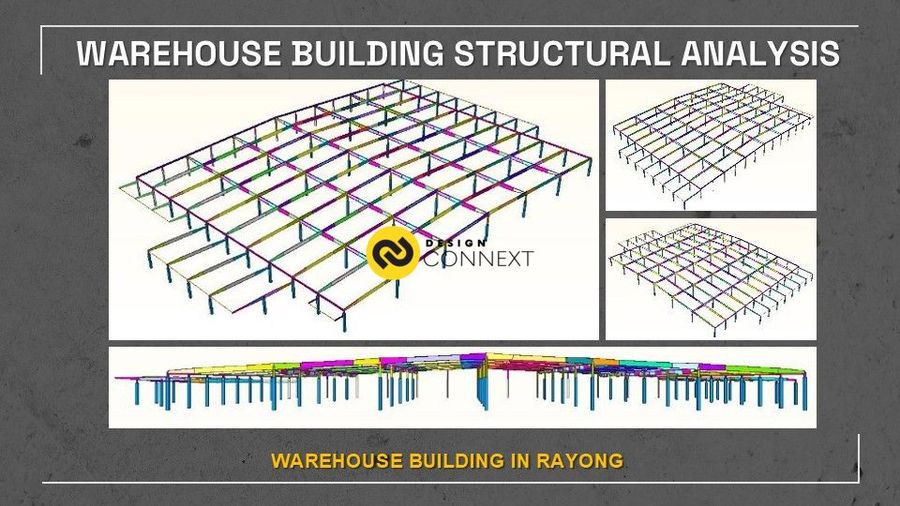 Professional engineer เขียนแบบ, คำนวณ และออกแบบโครงสร้างอาคาร Warehouse