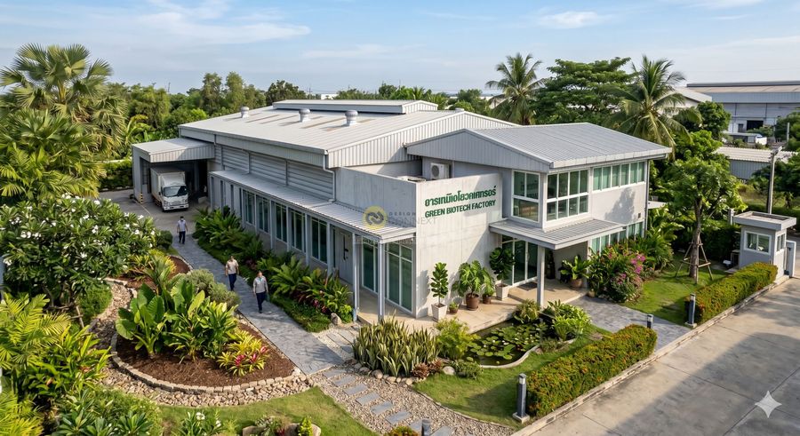 ออกแบบจัดสวนโรงงาน
