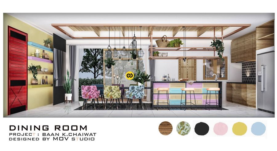 ออกแบบต่อเติมบ้านพักอาศัย และ ออกแบบตกแต่งภายใน โครงการ MILTON รามอินทรา