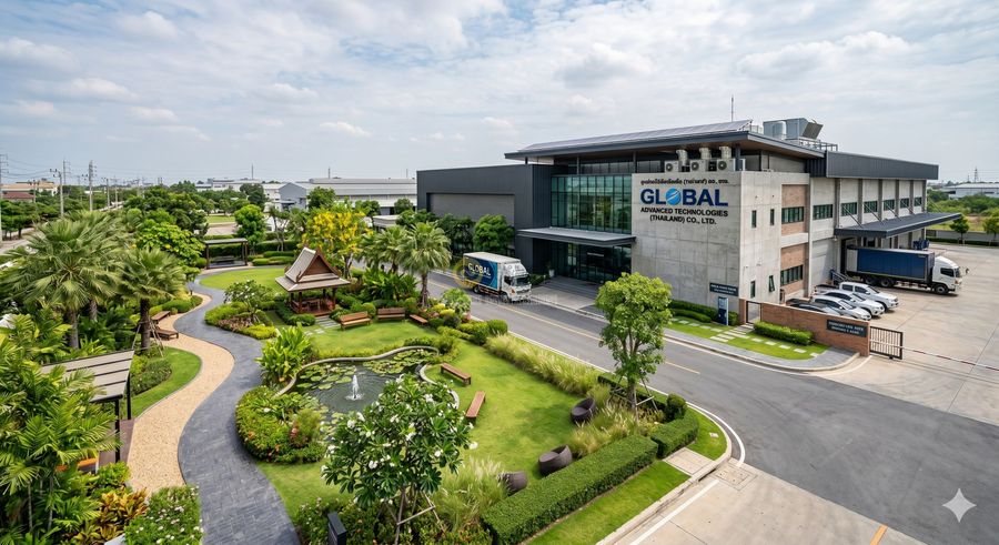 ออกแบบจัดสวนโรงงาน