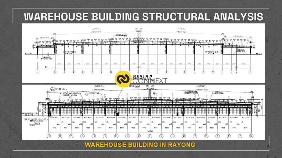 Professional engineer เขียนแบบ, คำนวณ และออกแบบโครงสร้างอาคาร Warehouse