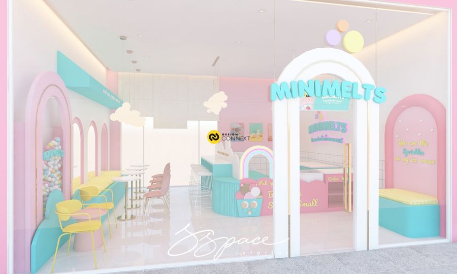 ออกแบบร้านไอติม ice cream café - S Space Interior