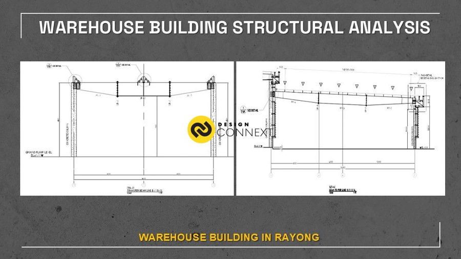 Professional engineer เขียนแบบ, คำนวณ และออกแบบโครงสร้างอาคาร Warehouse