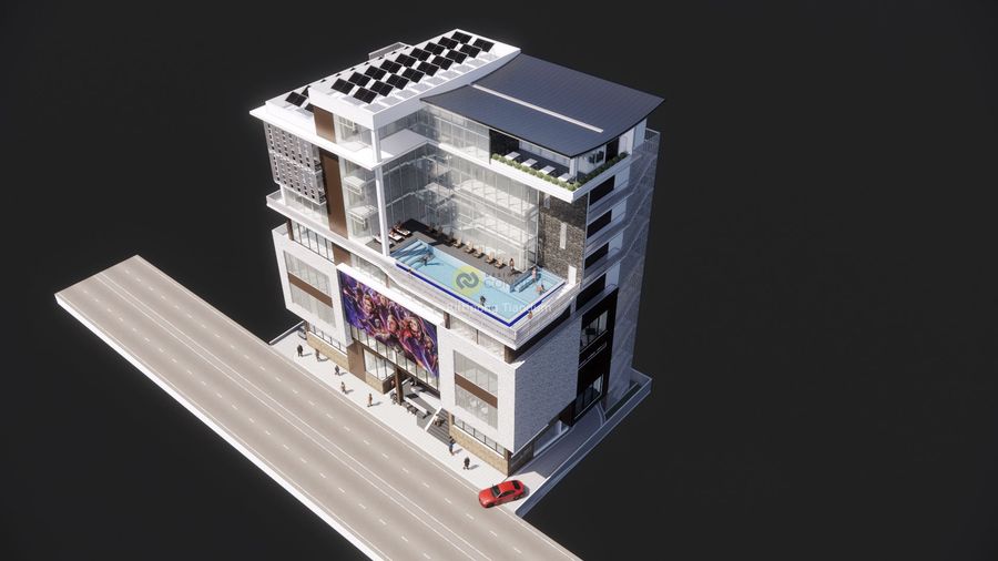 Mixuse building in Liberia