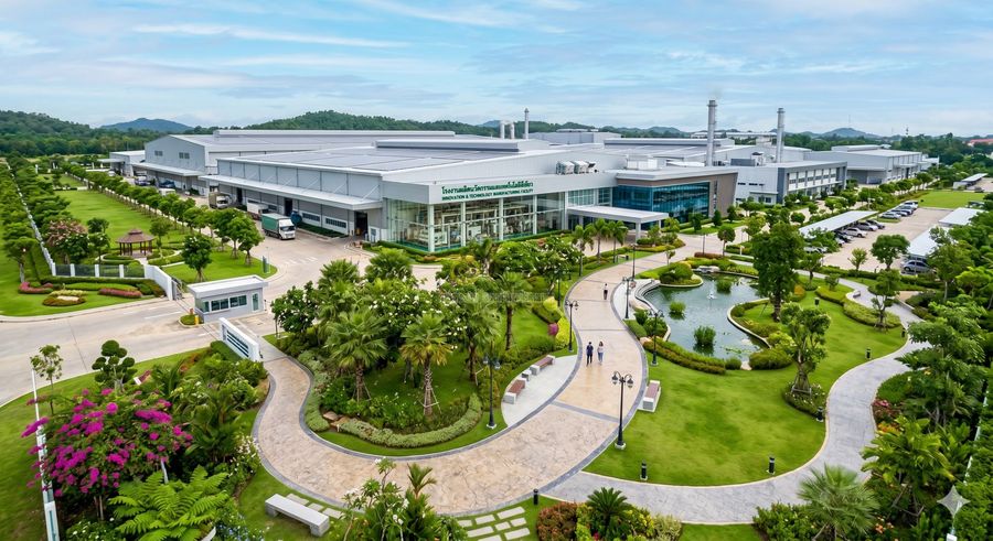 จัดสวนคอร์ทยาร์ดโรงงาน