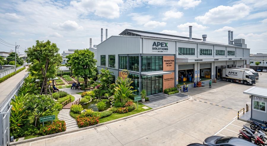 ออกแบบจัดสวนโรงงาน