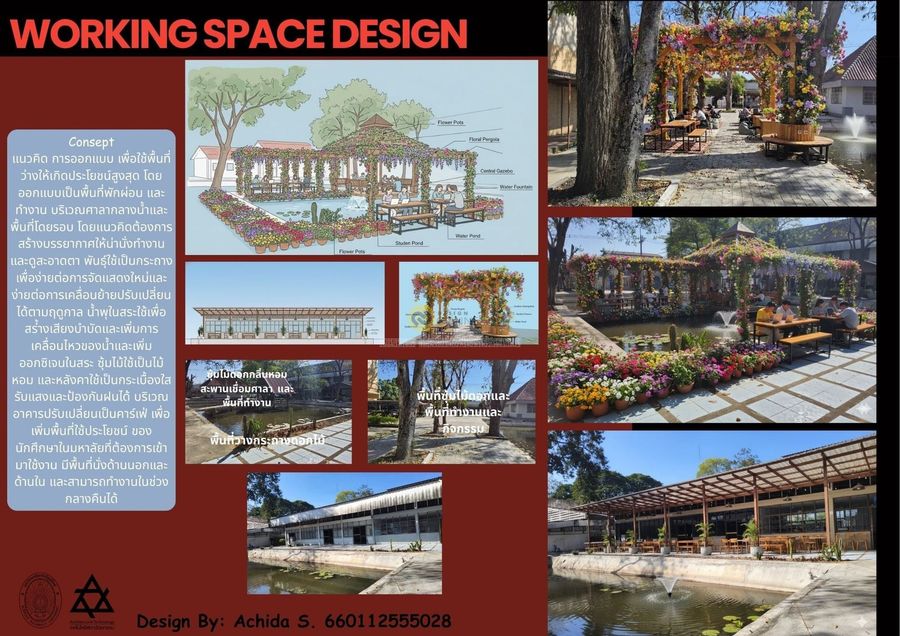 ผลงานนักศึกษา ออกแบบภายใน