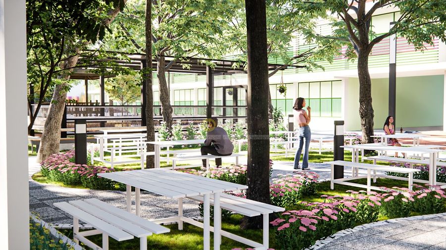 จัดสวนสไตล์อังกฤษ Samsen Wittayalai School