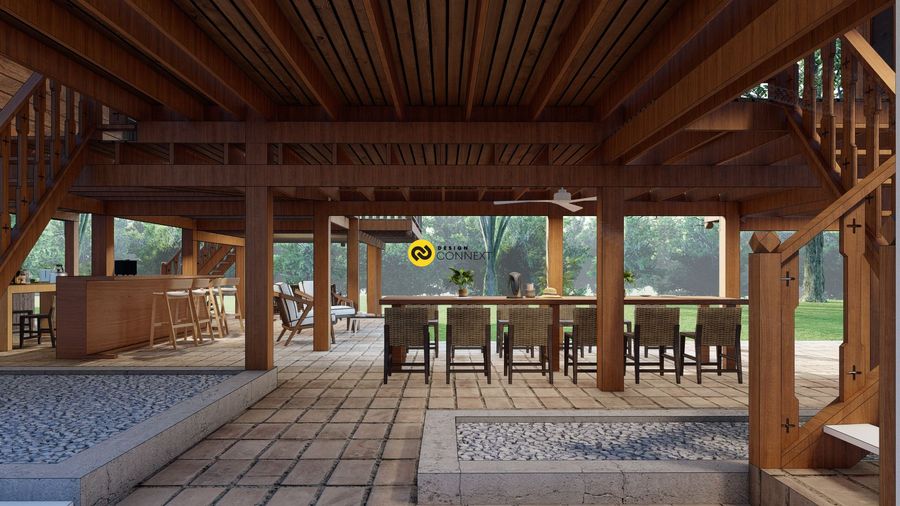 Wood Cafe' and House Renovate - Rabbit Camp Kan