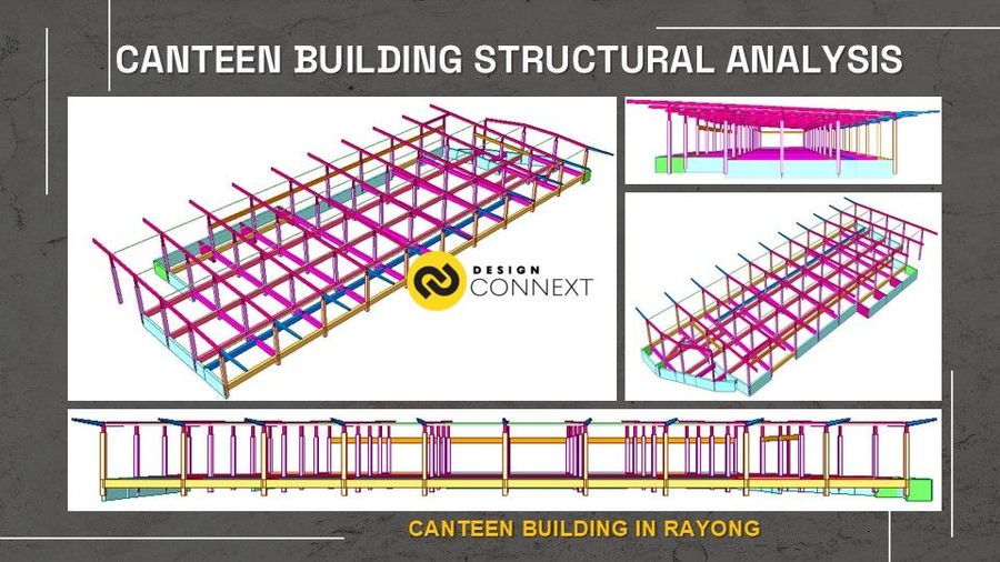 Professional engineer เขียนแบบ, คำนวณ และออกแบบโครงสร้างอาคารโรงอาหาร