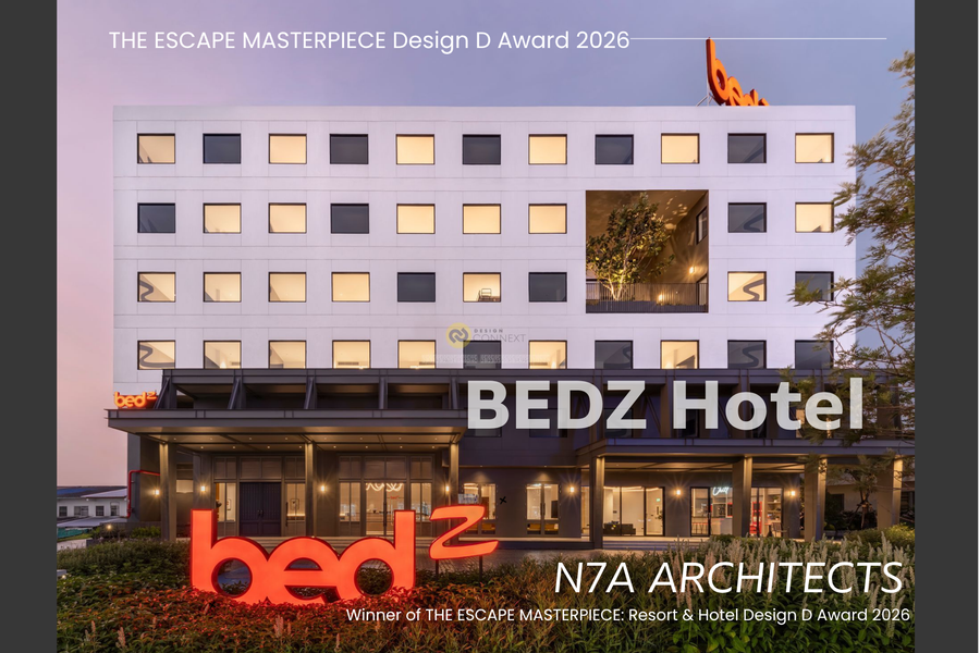 ผลงานได้รับรางวัล THE ESCAPE MASTERPIECE Design D Award 2026 : โครงการ Bedz Hotel