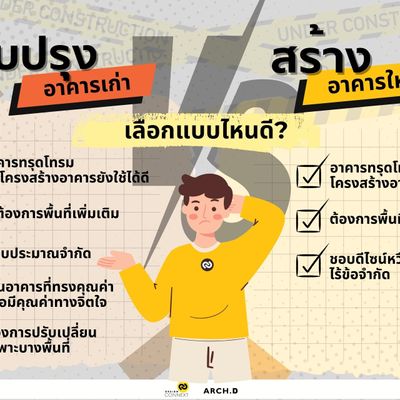 ปรับปรุงอาคารเก่าหรือรื้อเพื่อสร้างใหม่เลือกแบบไหนดี?